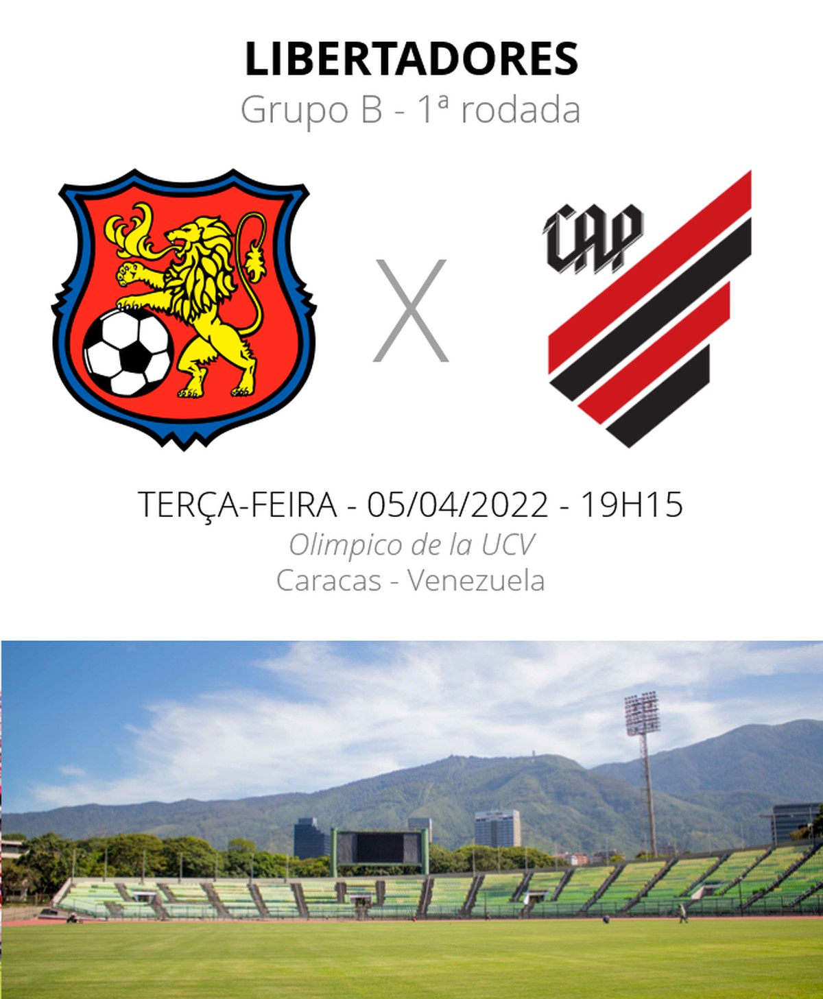 Caracas x Athletico: veja escalações, arbitragem e como acompanhar o jogo da Libertadores - Globo.com