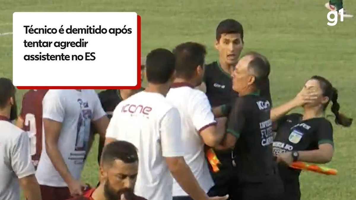 Polícia investiga agressão de árbitra assistente por técnico de time de futebol no ES - Globo.com
